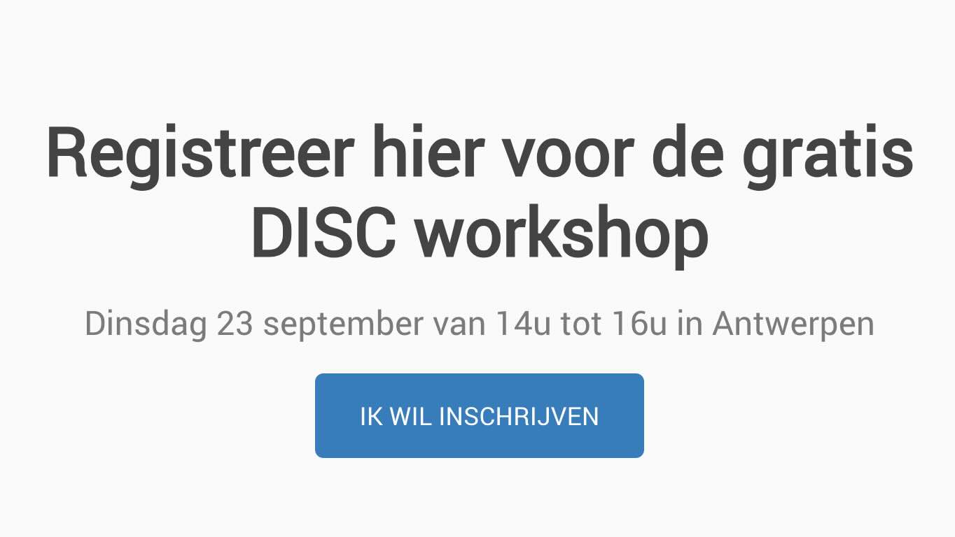 DISC inschrijven
